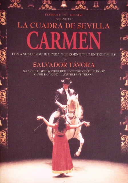 Carmen een andalusische opera met kornetten en trommels. La Cuadra de Sevilla