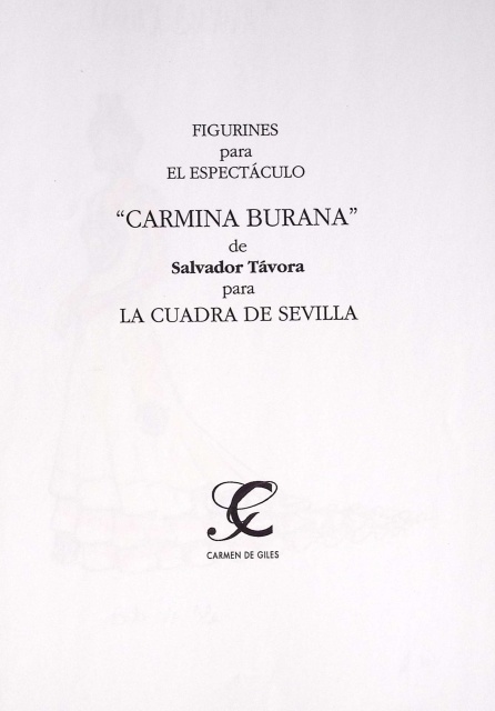 Figurines para el espectáculo "Carmina Burana" de Salvador Távora para La Cuadra de Sevilla