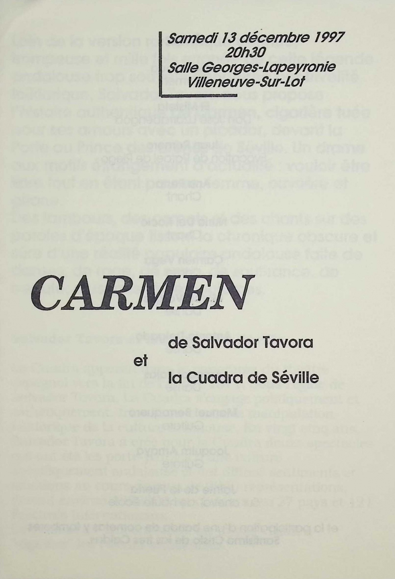 Carmen de Salvador Tavora et la Cuadra de Séville