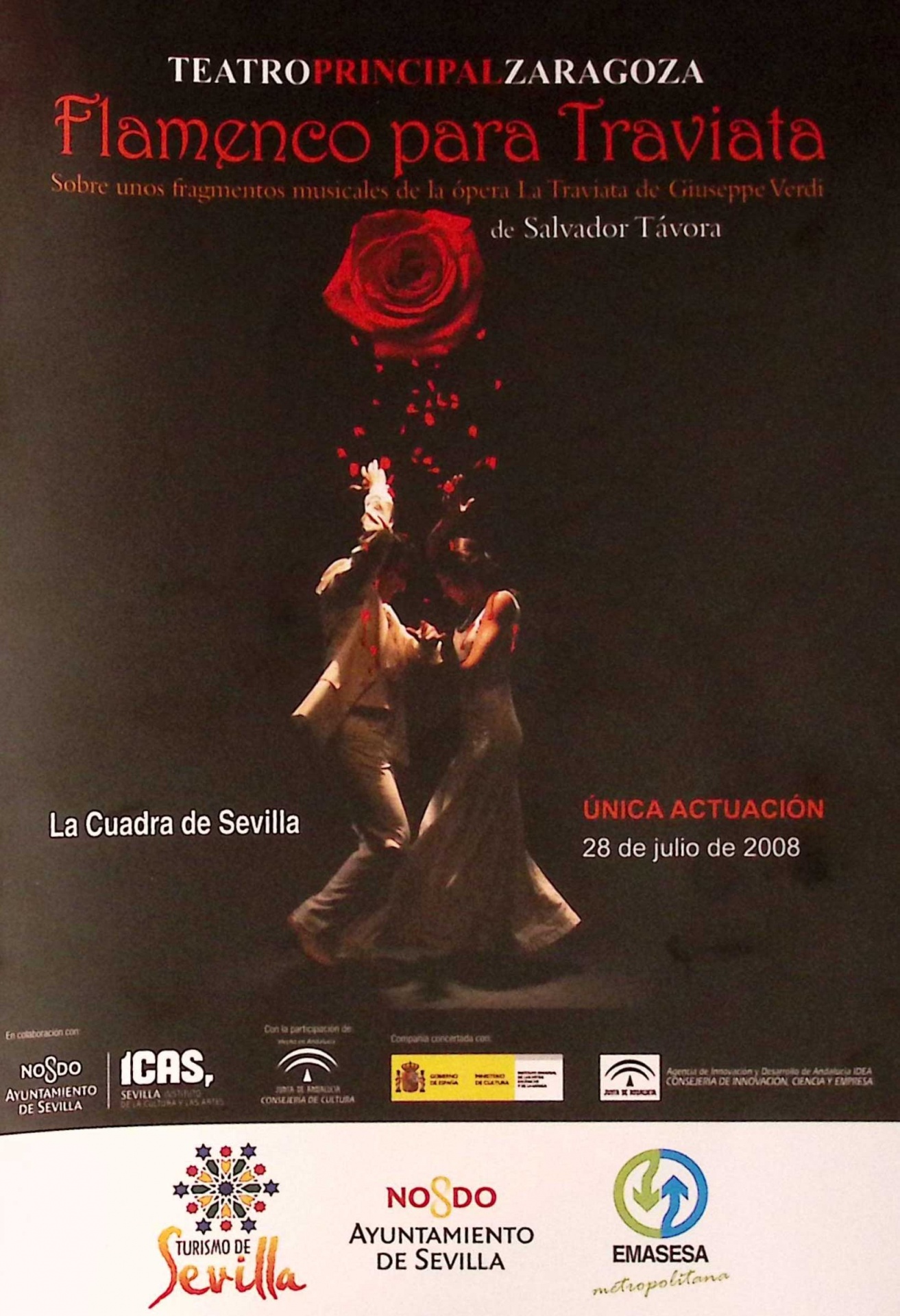 Flamenco para Traviata. Sobre unos fragmentos musicales de la ópera La Traviata de Giuseppe Verdi de Salvador Távora. La Cuadra de Sevilla