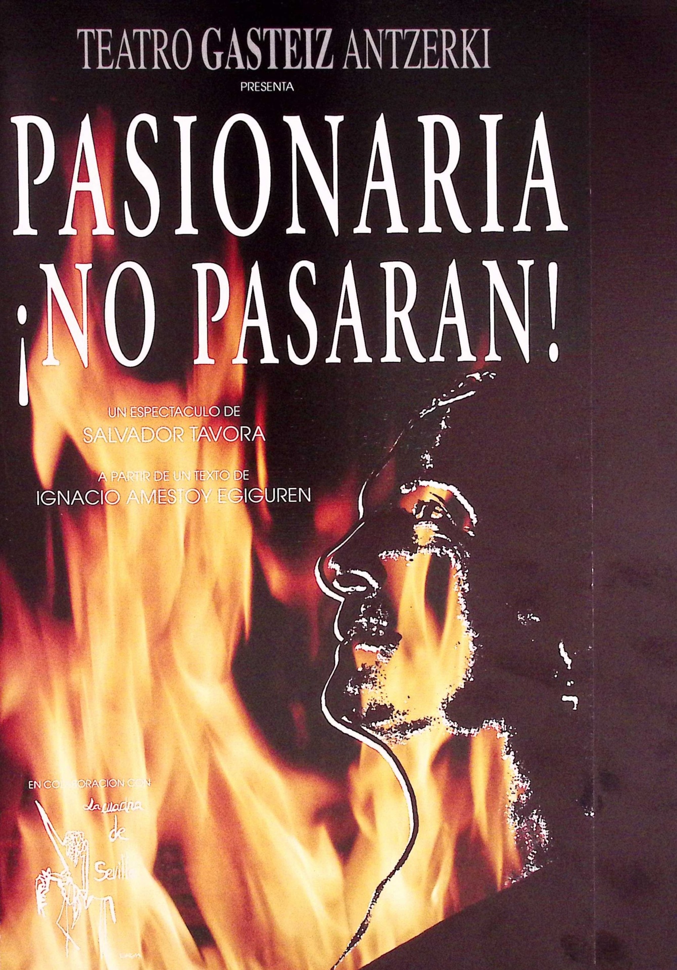 Teatro Gasteiz Antzerki presenta Pasionaria ¡no pasarán!. Un espectáculo de Salvador Távora a partir de textos de Ignacio Amestoy Egiguren