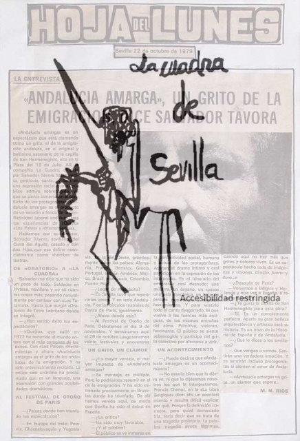 "Andalucía amarga" un grito de la emigración, dice Salvador Távora